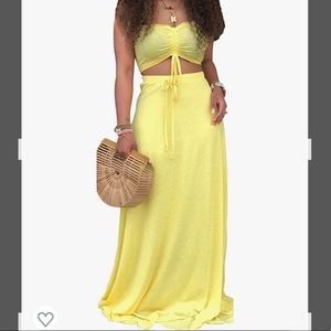 Womens two piece skirt set